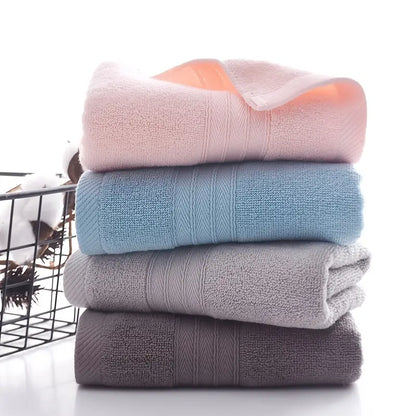 1 Cotton Absorbent Towel, Soft and Breathable, 4 Colors